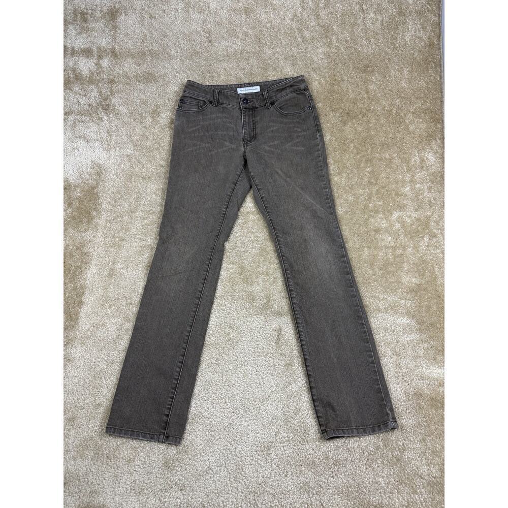 Chicos Jeans 00 (US 4) Womens Slim Leg Denim Platinum Ultimate Fit B267